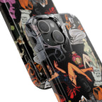 Spooky Pin-Up Girls Phone Case – Retro Halloween Witchy Aesthetic, Skeleton & Ghost Babe Art Cover, Phone Accessory for ip 11 12 13 14 15 16 Promax Pro Plus