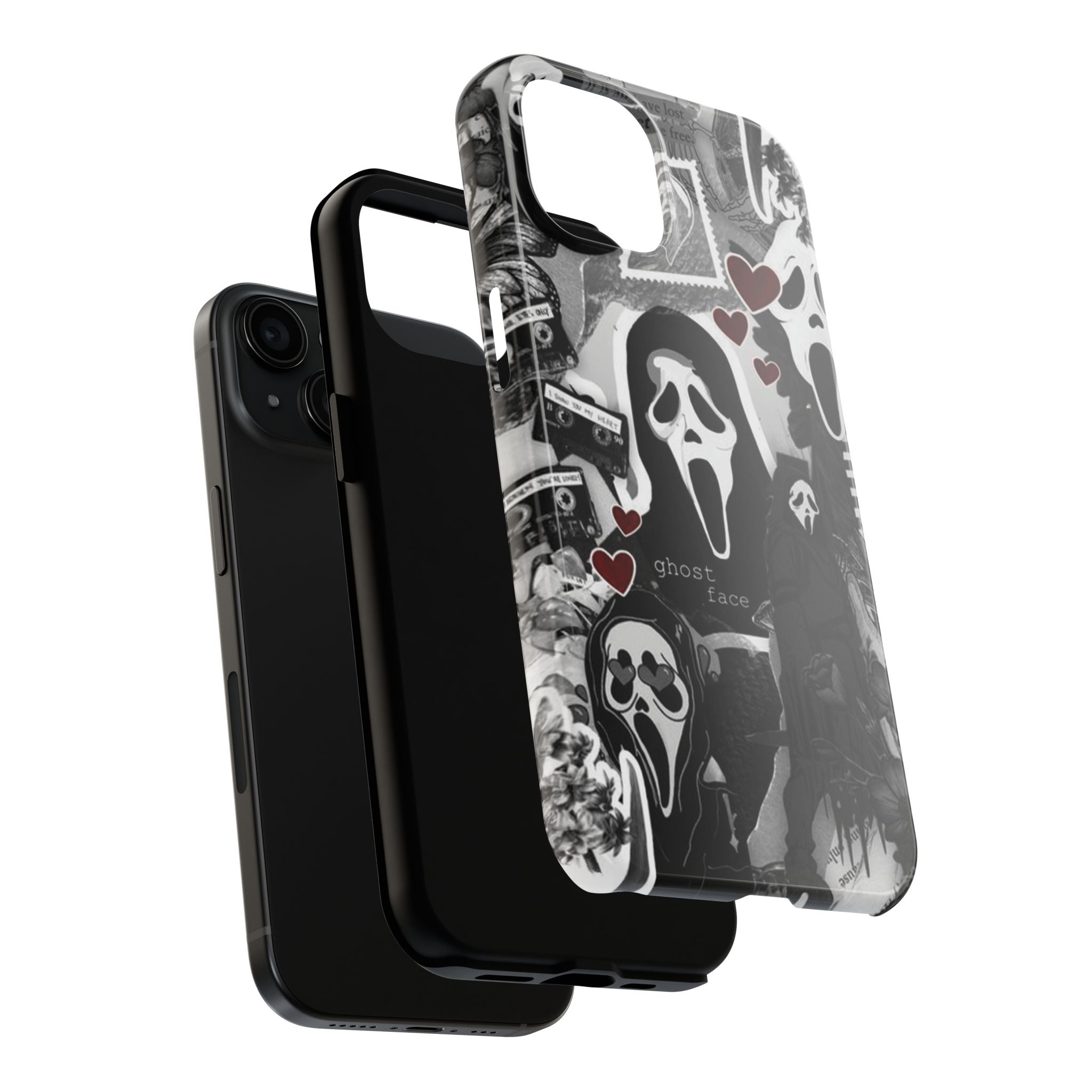 Scream Ghostface Phone Case, Halloween Horror Movie Phone Cover, Phone Accessory for ip 11 12 13 14 15 16 Promax Pro Plus