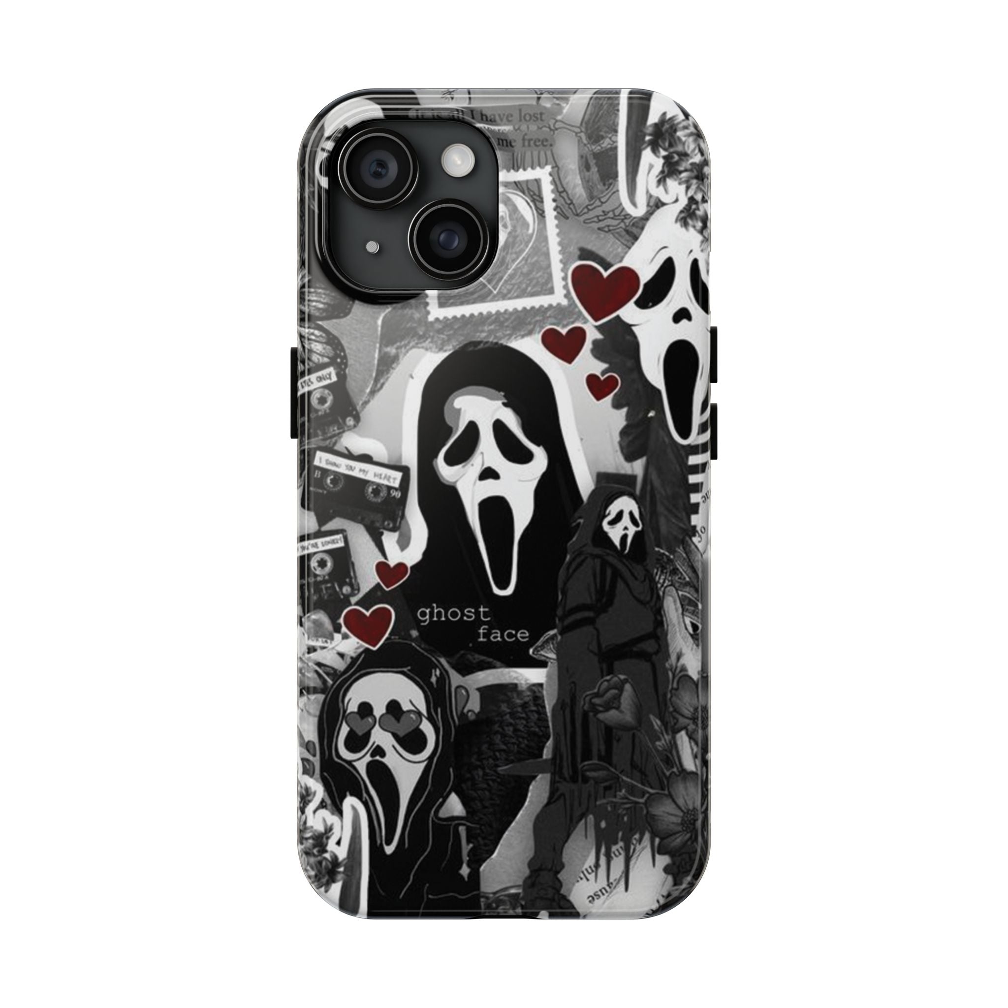 Scream Ghostface Phone Case, Halloween Horror Movie Phone Cover, Phone Accessory for ip 11 12 13 14 15 16 Promax Pro Plus