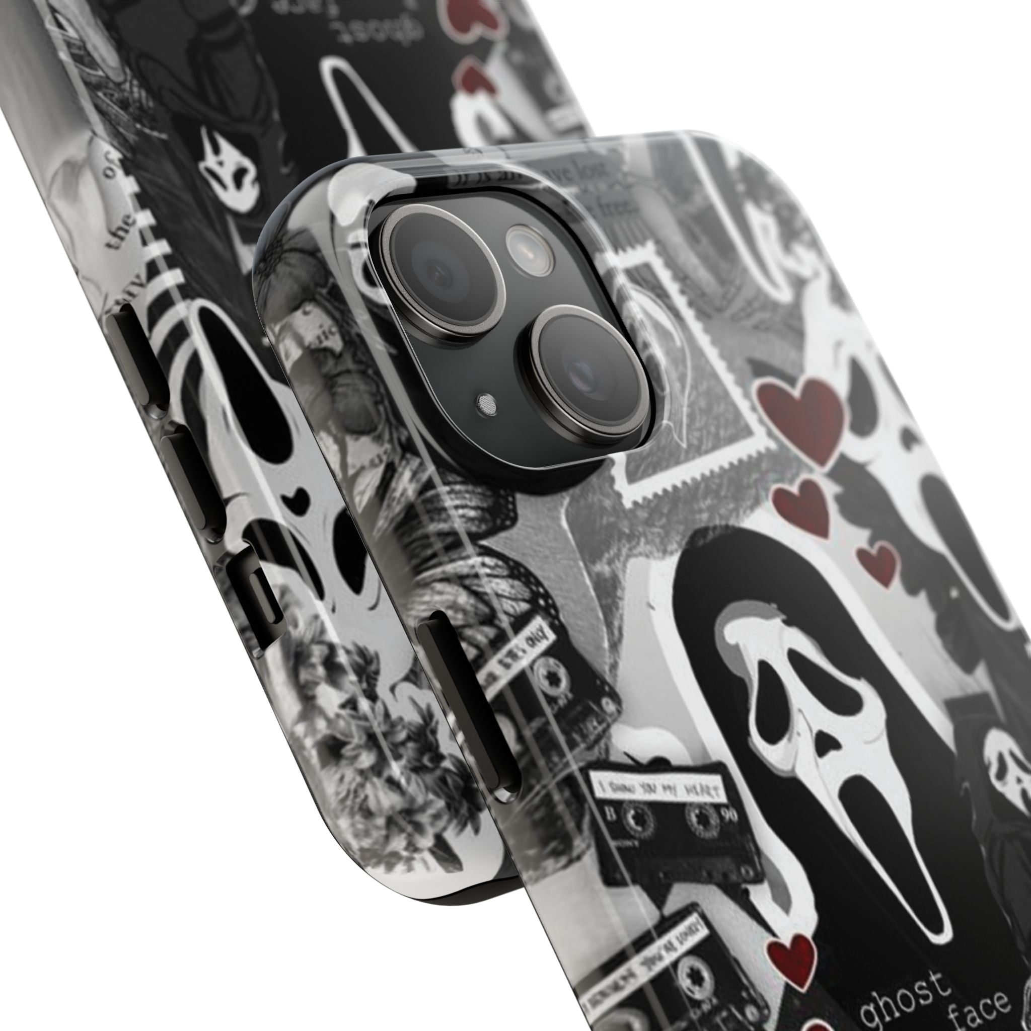 Scream Ghostface Phone Case, Halloween Horror Movie Phone Cover, Phone Accessory for ip 11 12 13 14 15 16 Promax Pro Plus