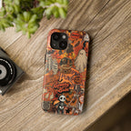 Halloween Pumpkin Skeleton Ghost Phone Case – Spooky Autumn Trick or Treat Aesthetic Cover
