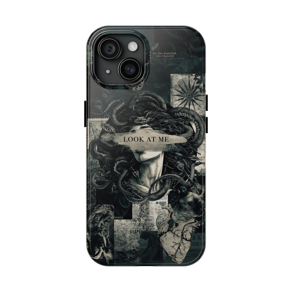 Gothic Medusa Art Phone Case, Halloween Case, Phone Accessory for ip 11 12 13 14 15 16 Promax Pro Plus