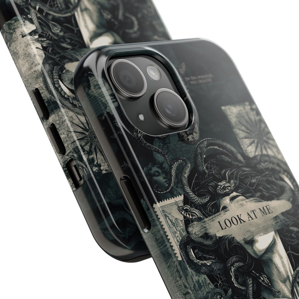 Gothic Medusa Art Phone Case, Halloween Case, Phone Accessory for ip 11 12 13 14 15 16 Promax Pro Plus