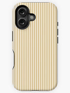 Yellow and white stripes Phone Case, Phone Cover for ip 16 15 14 13 12 11 Promax Pro Plus