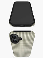 Gingham Pattern - Sage Green Phone Case, Phone Cover for ip 16 15 14 13 12 11 Promax Pro Plus