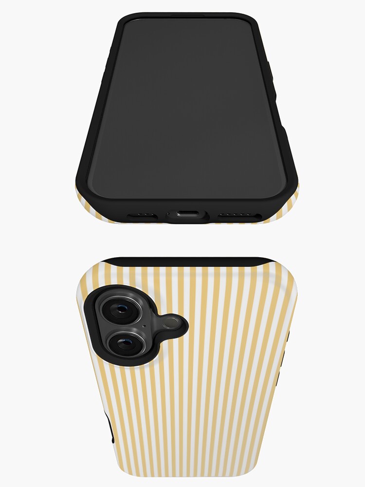 Yellow and white stripes Phone Case, Phone Cover for ip 16 15 14 13 12 11 Promax Pro Plus