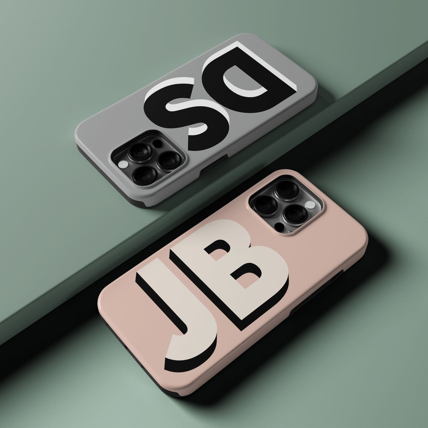 Personalised Large Initial Phone Case, Phone Accessory for ip 12 13 14 15 16 Pro Max Plus Proe