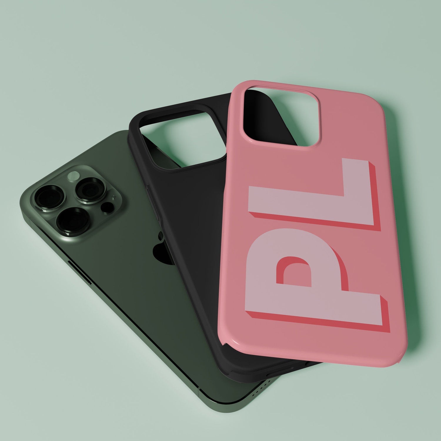 Personalised Large Initial Phone Case, Phone Accessory for ip 12 13 14 15 16 Pro Max Plus Proe