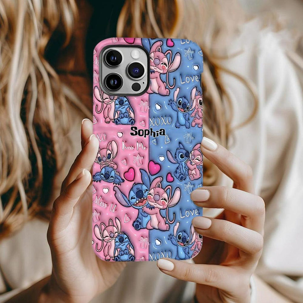 Custom Stitch Phone Case, Lilo And Stitch  Phone Cover, Stitch Phone Accessories, Cute Stitch phone Phone Case, Stitch