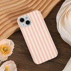 Retro Lines Phone Case, Minimalist Aesthetic Striped Phone Cover for ip 17 16 15 14 13 12 11 ss s25 24 23