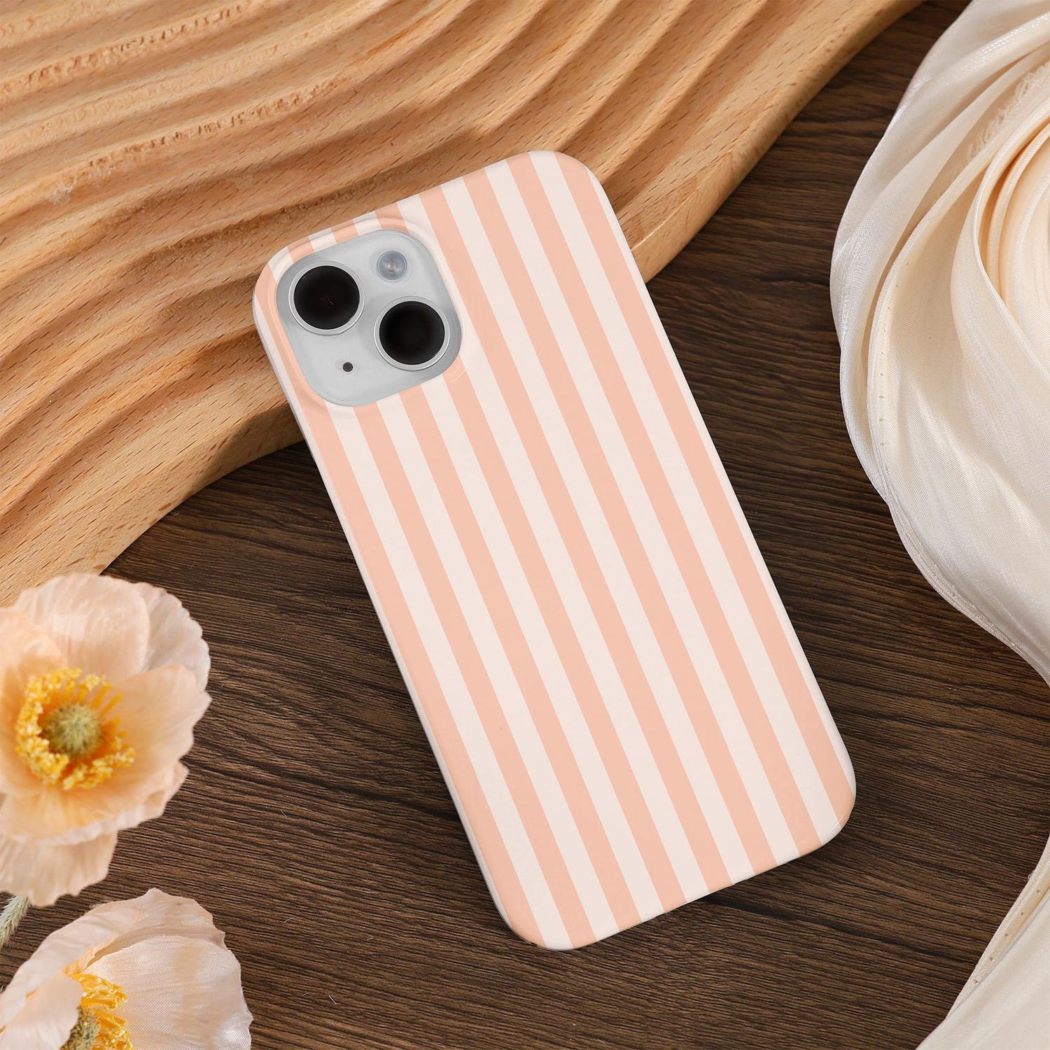 Retro Lines Phone Case, Minimalist Aesthetic Striped Phone Cover for ip 17 16 15 14 13 12 11 ss s25 24 23