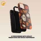 Fall Aesthetic Coffee Phone Case, Autumn Leaves Phone case, Pumpkin Cute Seasonal Phone Case for Halloween