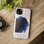 Blue Tough Phone Cases, Protective Cellphone Covers, Lovely Bad Guy Design, Customizable Phone Accessories, Durable Tech Gear