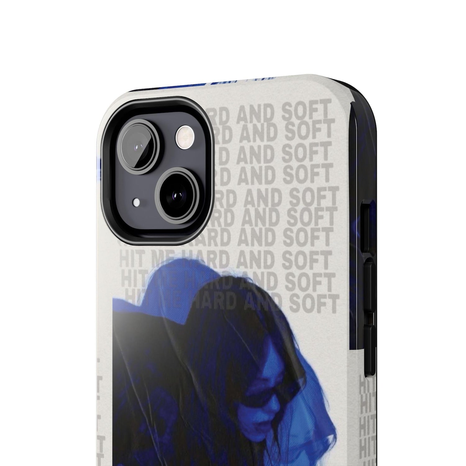 Blue Tough Phone Cases, Protective Cellphone Covers, Lovely Bad Guy Design, Customizable Phone Accessories, Durable Tech Gear