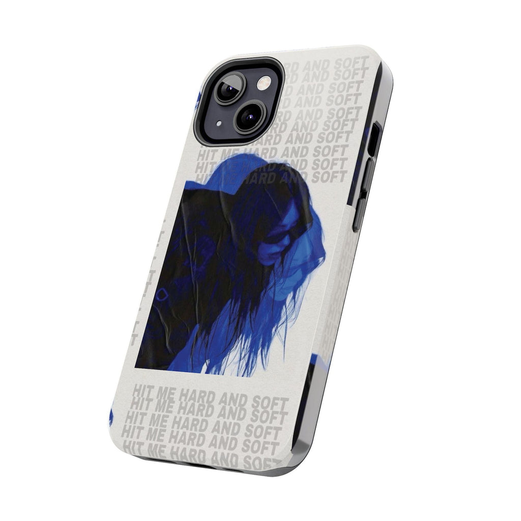 Blue Tough Phone Cases, Protective Cellphone Covers, Lovely Bad Guy Design, Customizable Phone Accessories, Durable Tech Gear