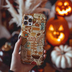 Fall Phone Case, Halloween Phone Case, Cozy Autumn Gift, Bookish Cell Phone Case