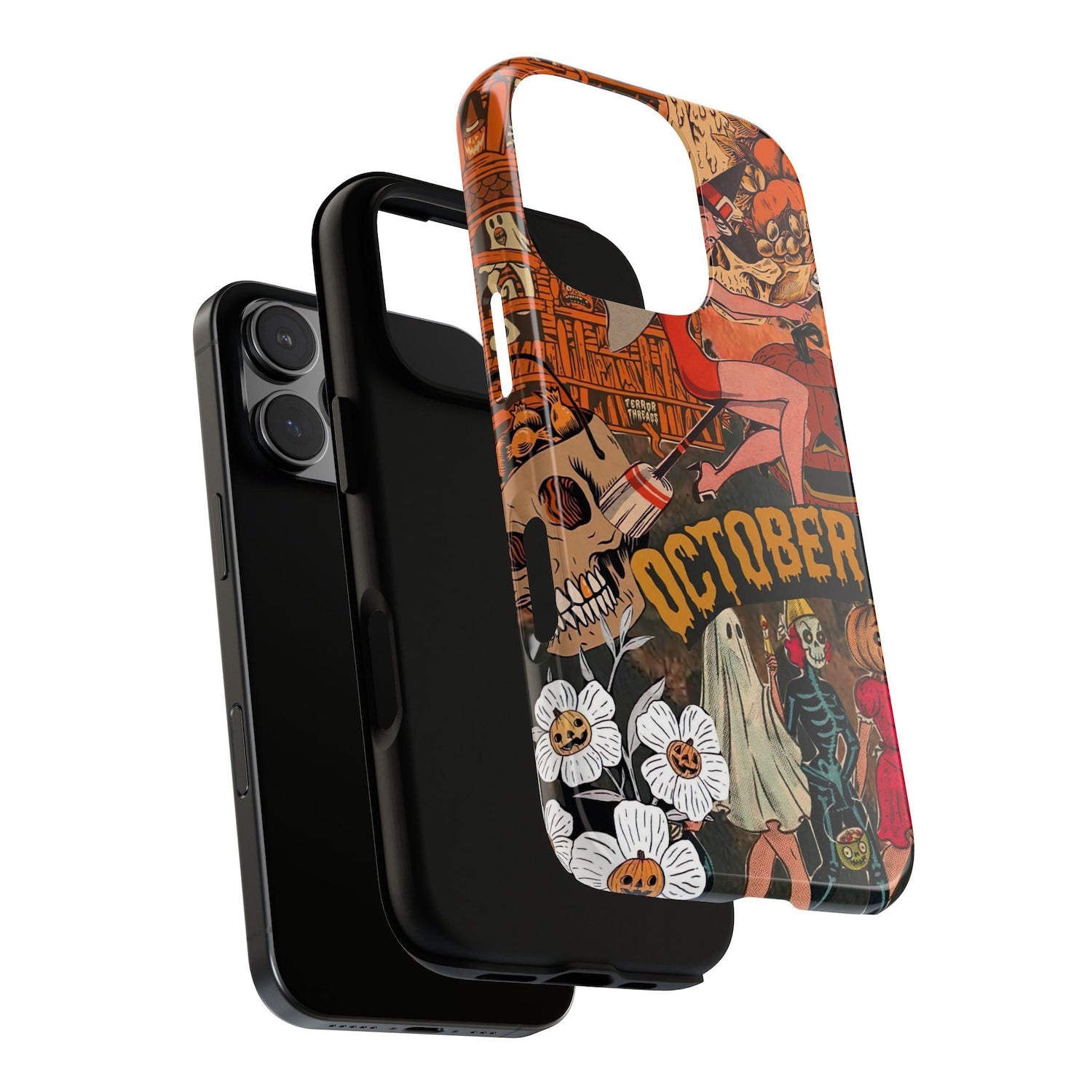 Halloween Horror Movie Phone Case, Halloween Scary Scream Terrifier Phone Case, Vintage Halloween Phone Case