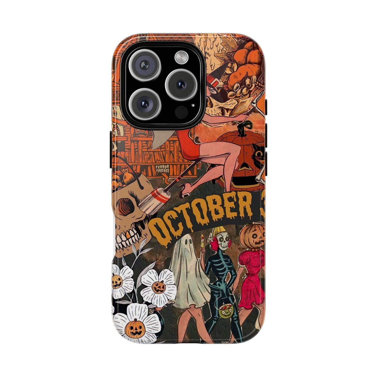 Halloween Horror Movie Phone Case, Halloween Scary Scream Terrifier Phone Case, Vintage Halloween Phone Case