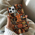 Halloween Phone Case, Ghost Phone Case, Gift For Halloween Lover, Fall Phone Cases, Pumpkin Phone Case, Black Phone Cover, Spooky Season