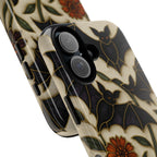 Bat Phone Case Halloween Cute Cover Spooky Glass Wildflower Vintage Goth Aesthetic