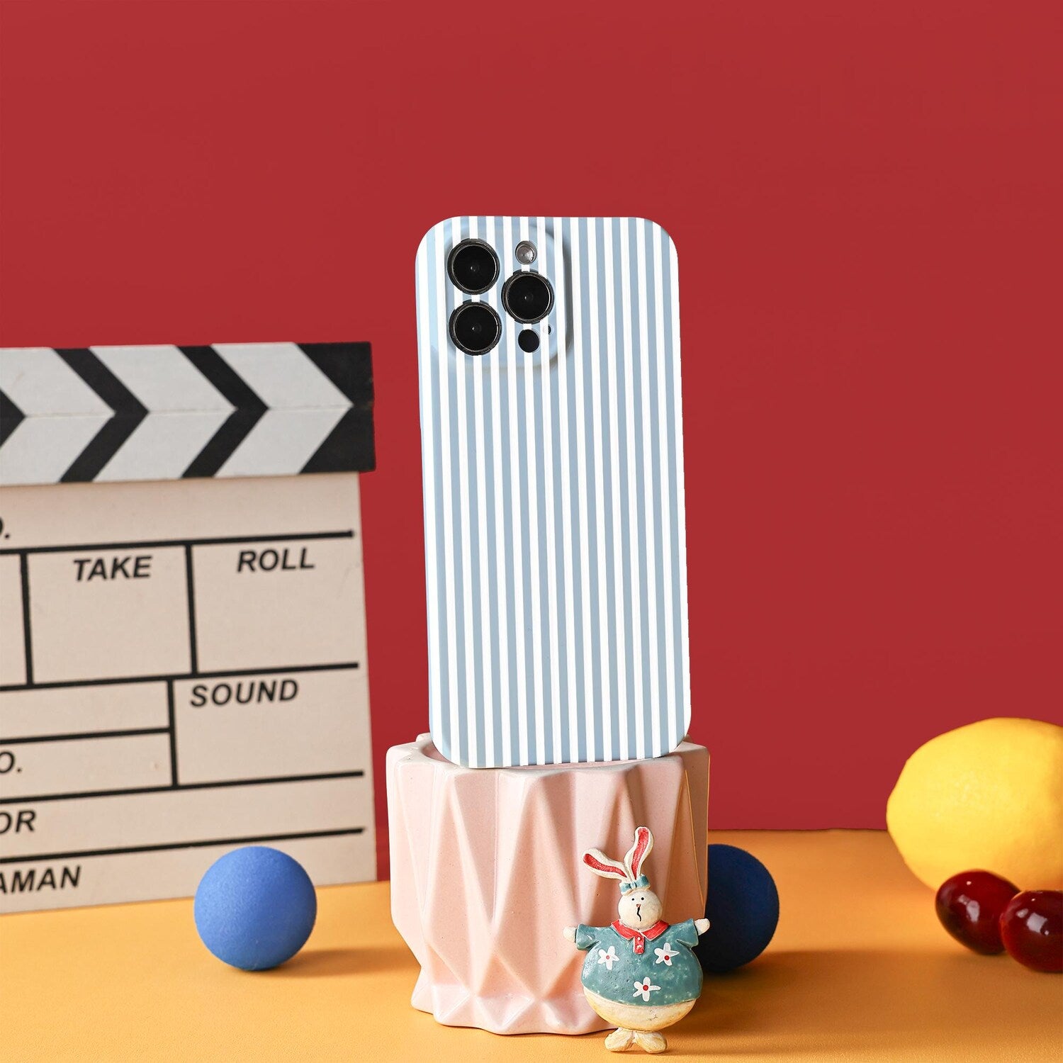 Classic Blue Stripes Phone case, Trendy Phone Case, Phone Cover for ip 17 16 15 14 13 12 11 ss s25 24 23