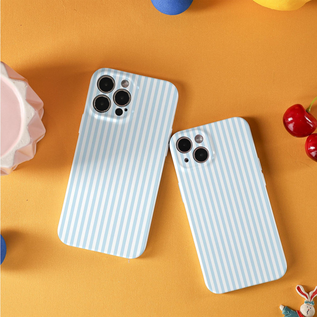 Classic Blue Stripes Phone case, Trendy Phone Case, Phone Cover for ip 17 16 15 14 13 12 11 ss s25 24 23