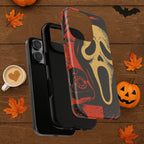 Ghostface Phone Case, retro Horror Movie Phone Cover, Halloween Scary movie Slasher Art