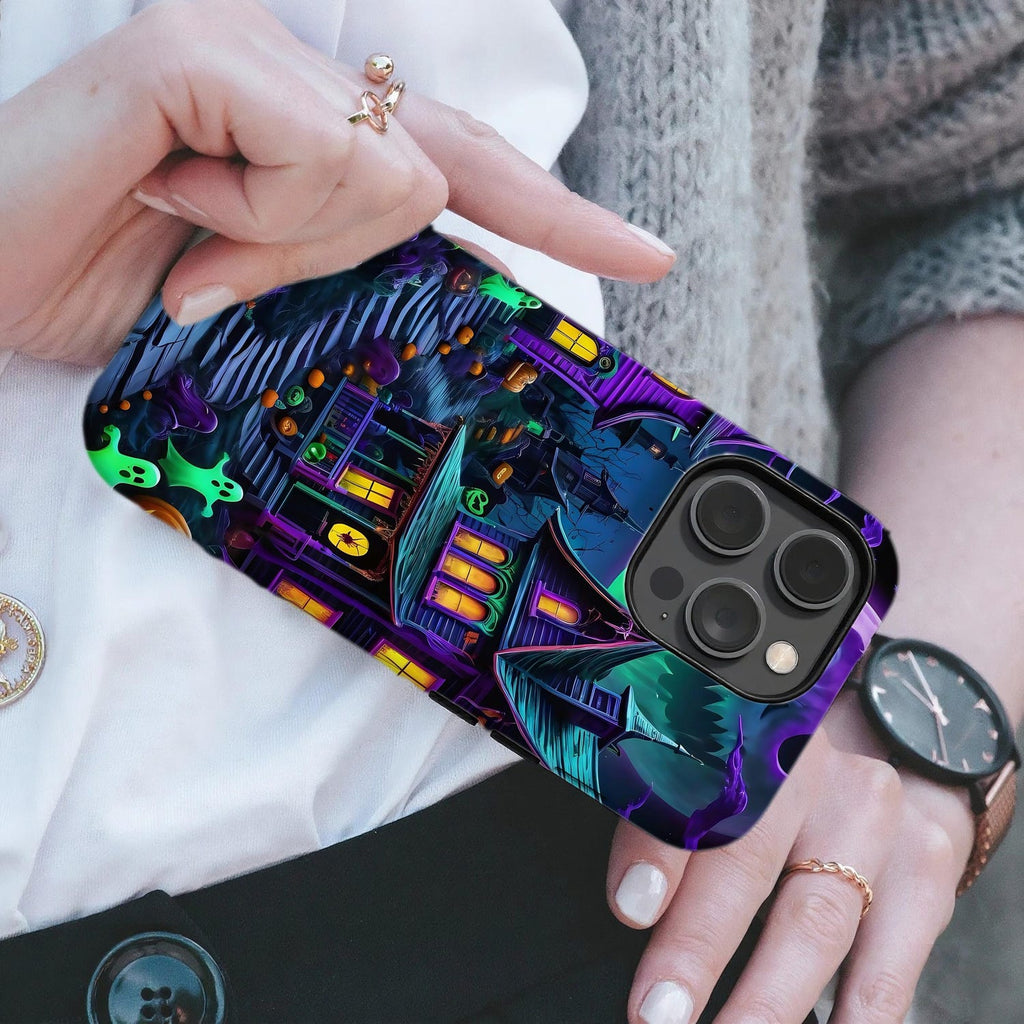 Haunted Mansion Halloween Phone Case: Spooky Gothic Phone Protector