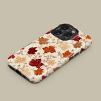 Fall Maple Leaf Design Phone Case, Trendy Vintage Cover