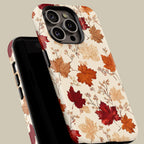 Fall Maple Leaf Design Phone Case, Trendy Vintage Cover