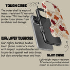 Fall Maple Leaf Design Phone Case, Trendy Vintage Cover