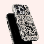 Witchy Things Phone Case, Mushroom Moon Sun Witch Mystic Phone Cover for ip 16 15 14 13 12 11 Promax Pro Plus