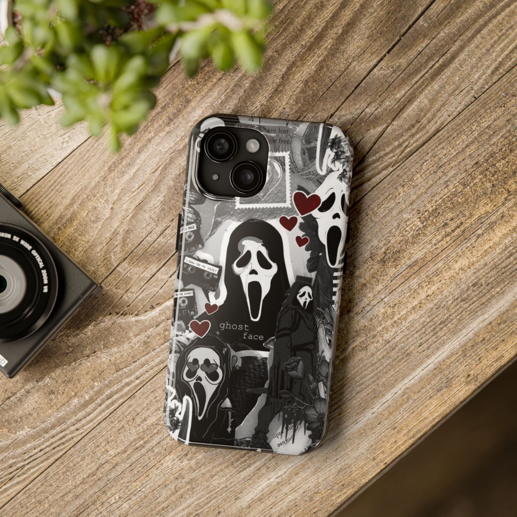 Scream Ghostface Phone Case, Halloween Horror Movie Phone Cover, Phone Accessory for ip 11 12 13 14 15 16 Promax Pro Plus
