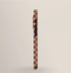 Checkered Multicolor Pattern VII Earthy Autumn Phone Case, Phone Cover for ip 16 15 14 13 12 11 Promax Pro Plus